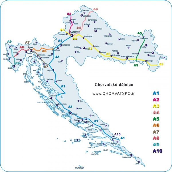 chorvatské dálnice