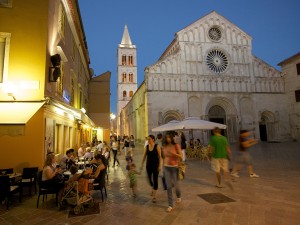 cafe in the old town of Zadar